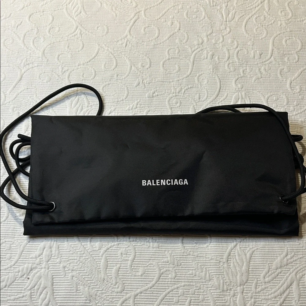 Balenciaga Black Drawstring Backpack